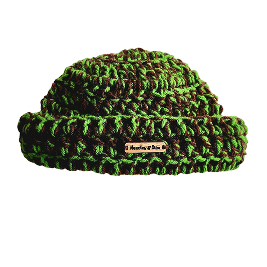 Beef n Broccoli Crochet Shortie Beanie