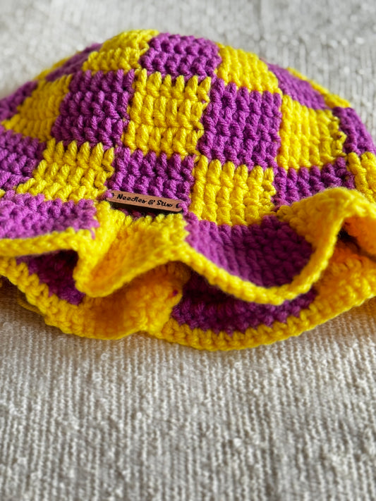 Lily Checkered Bucket Hat