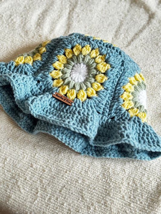 Blue Dream Crochet Bucket Hat
