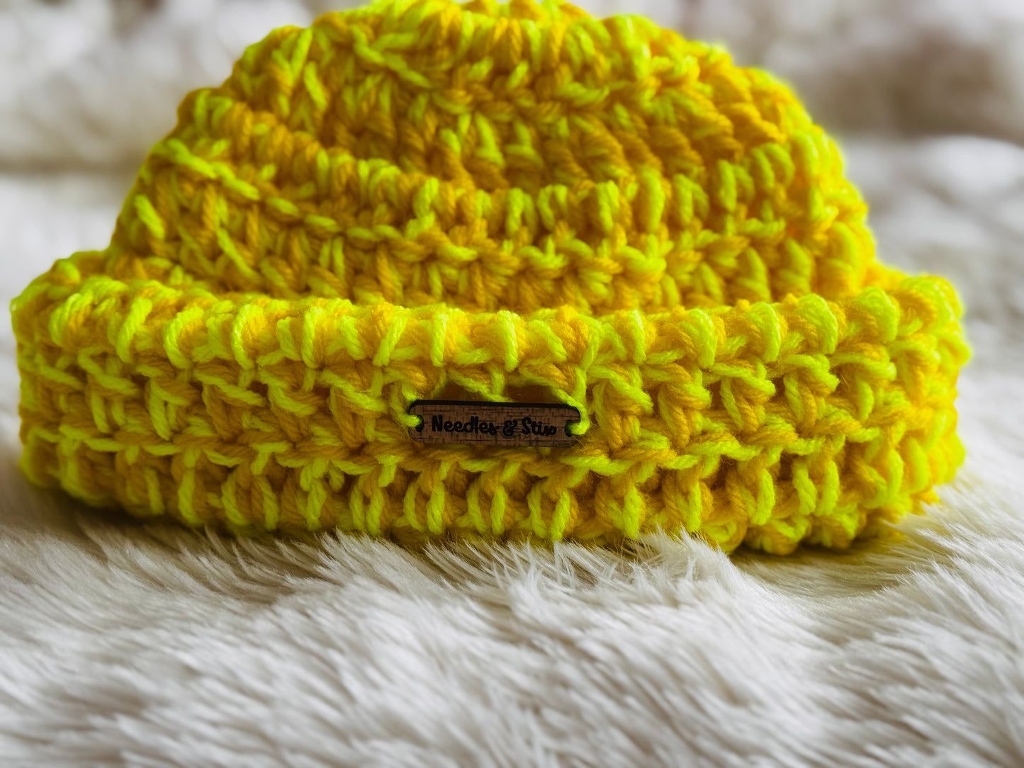 Lemonade Shortie Crochet Beanie