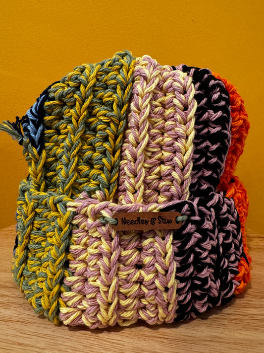 Multi Colored Crochet Beanie