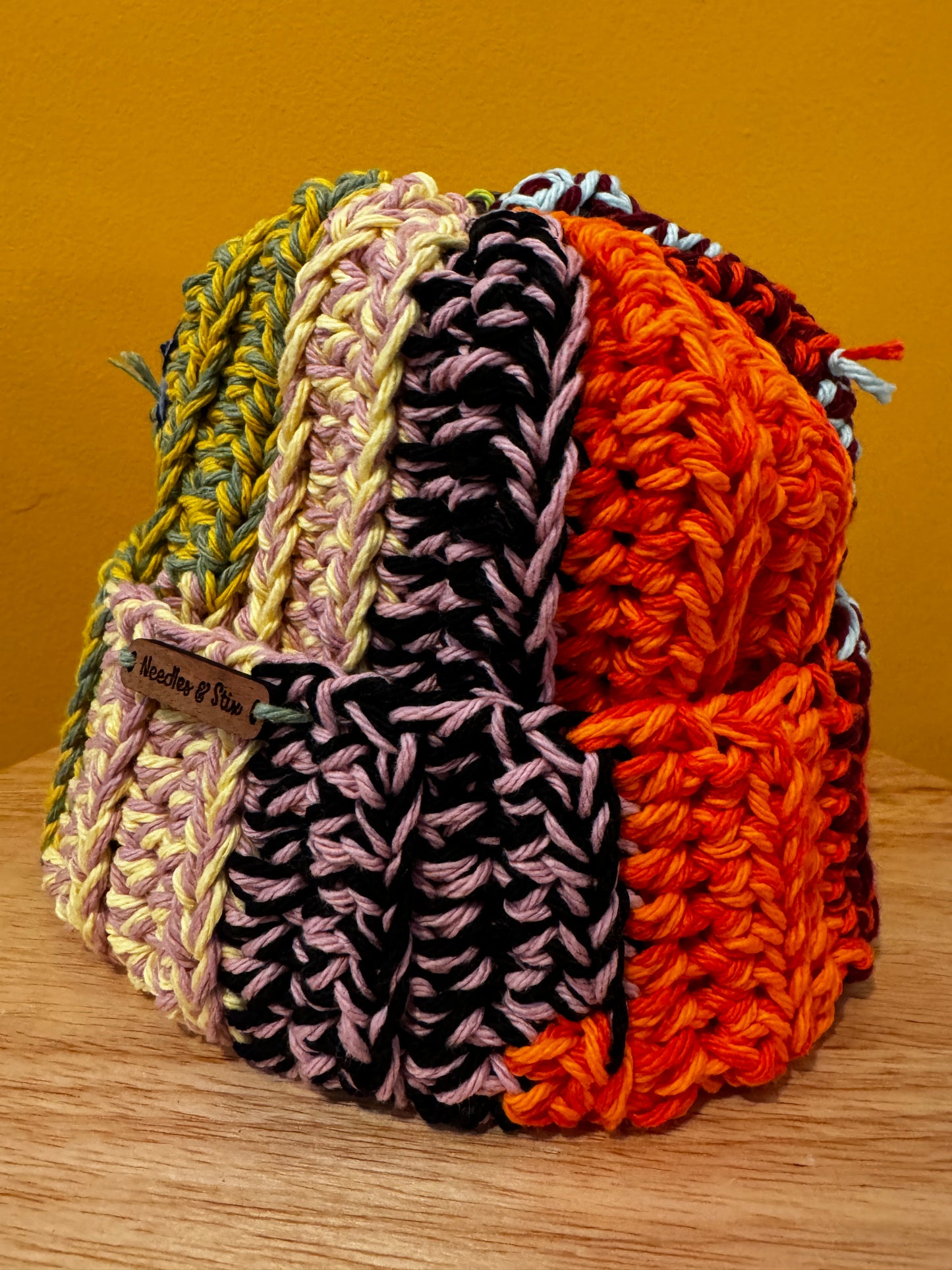 Multi Colored Crochet Beanie