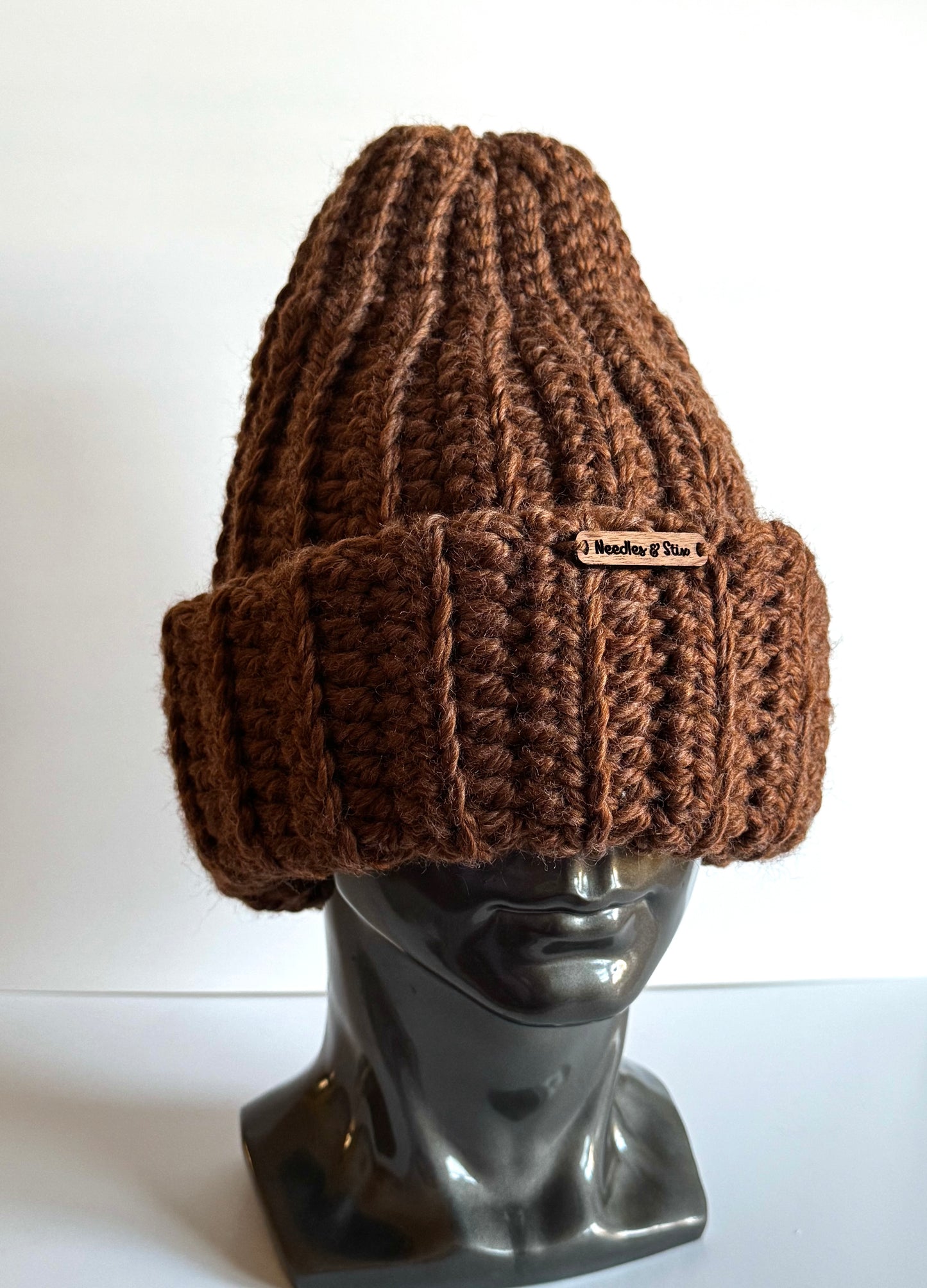Cinnamon Chunky Crochet Beanie