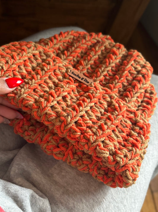 Pumpkin Crochet Beanie