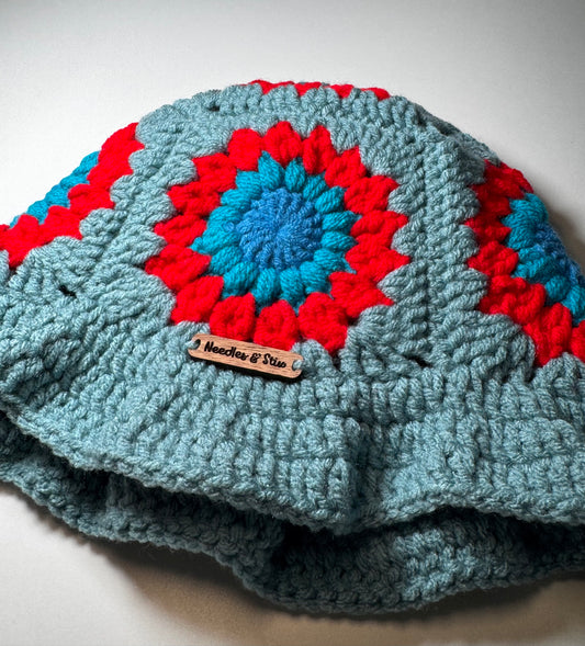 Poppy Crochet Bucket Hat
