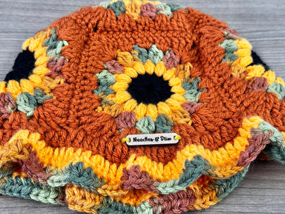 Autumn Crochet Bucket Hat