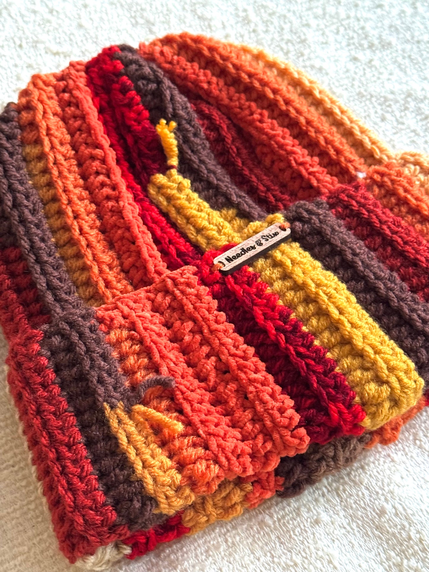 Patch Me Up Crochet Beanie