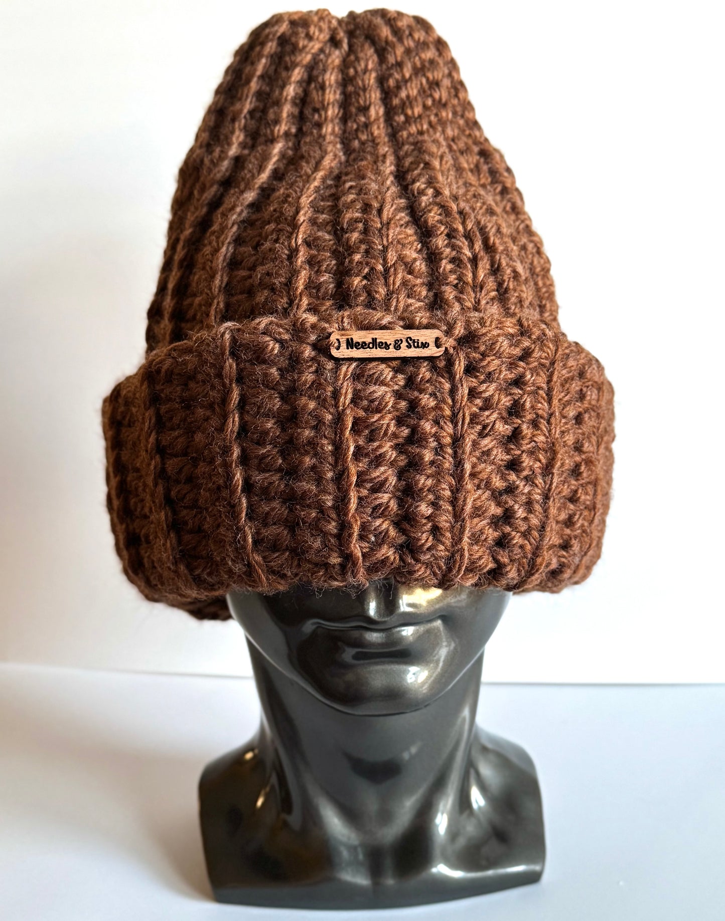 Cinnamon Chunky Crochet Beanie