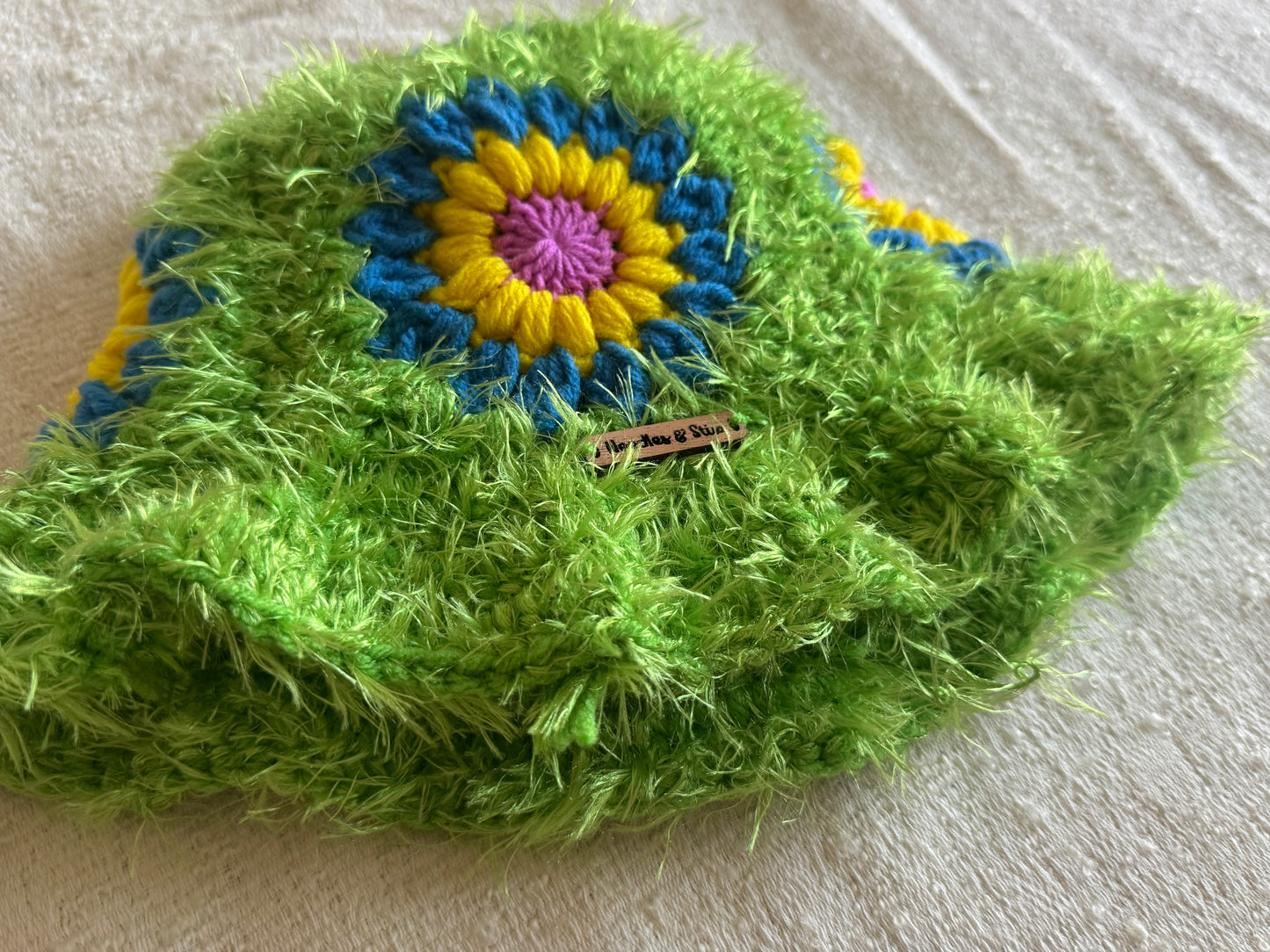 Fuzzy Green Bucket Hat