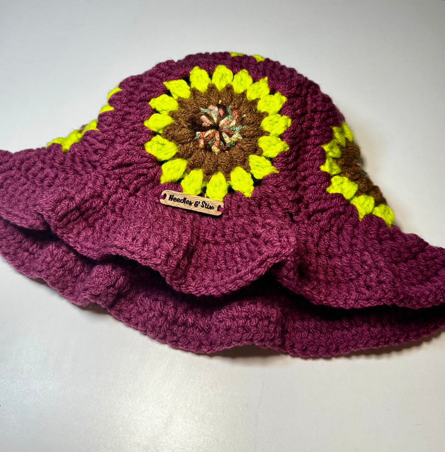 Starry Lite Crochet Bucket Hat