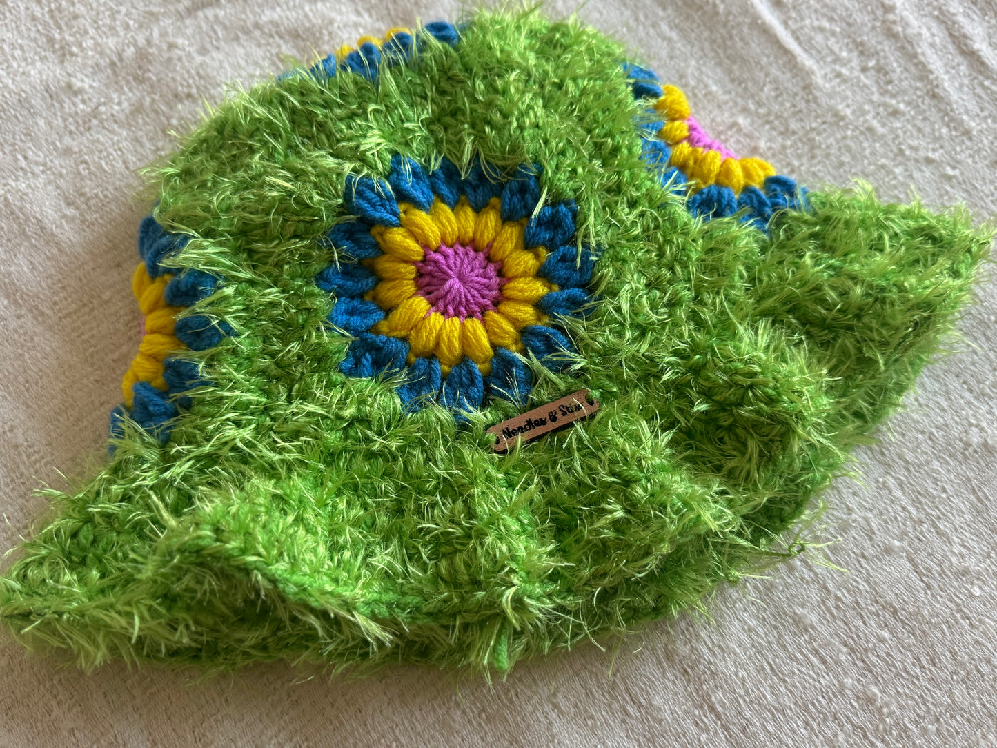 Fuzzy Green Bucket Hat