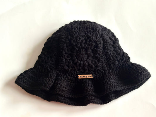 Midnight Crochet Bucket Hat