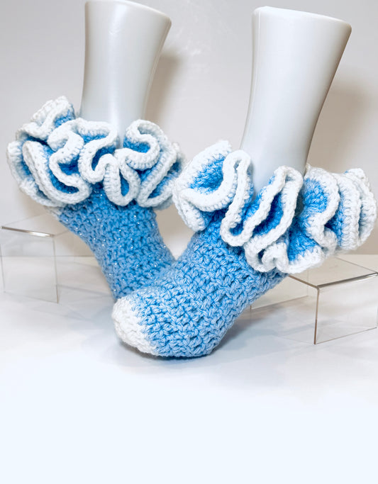 Winter Wonderland Crochet Cozy Socks