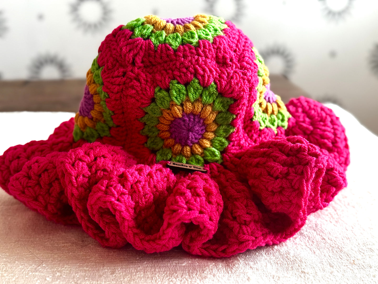 Pocket full of Posies Crochet Ruffle Hat