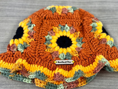 Autumn Crochet Bucket Hat