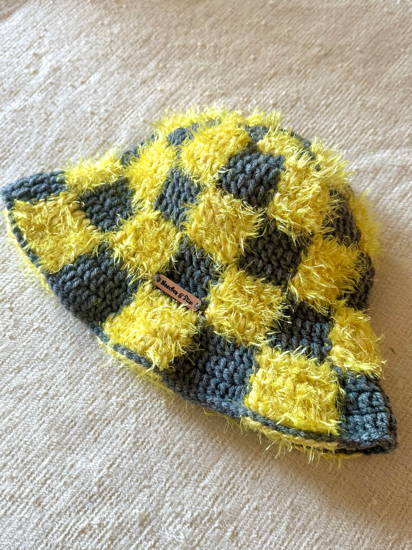 Lemon Butter Crochet Bucket Hat