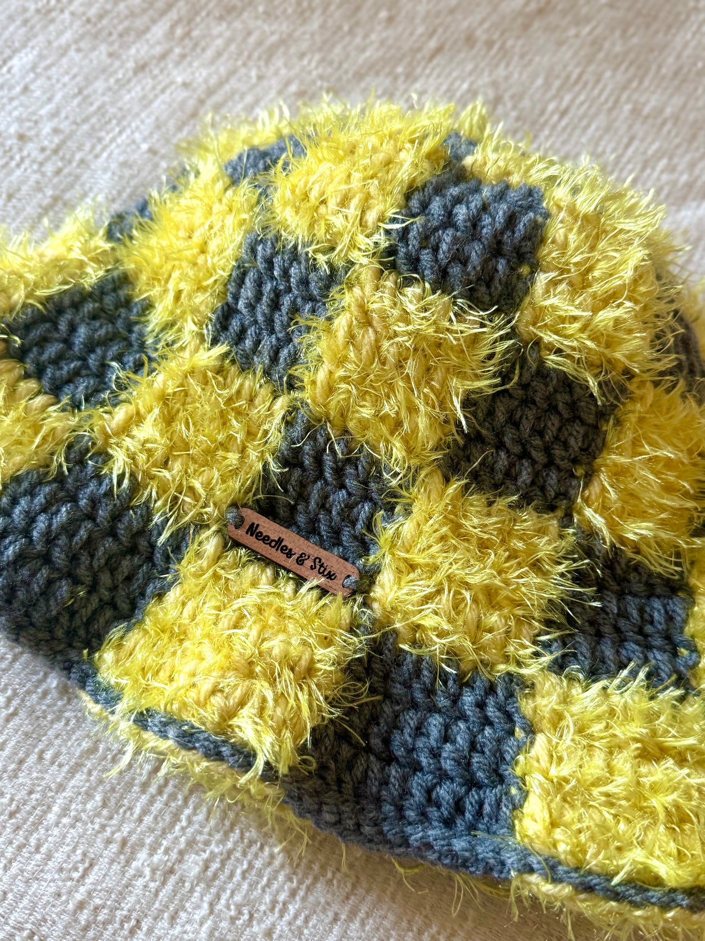 Lemon Butter Crochet Bucket Hat