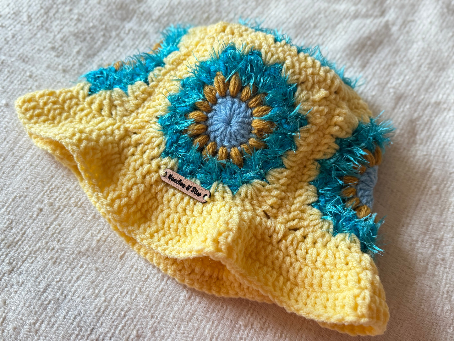Lemony Splickets Crochet Bucket Hat