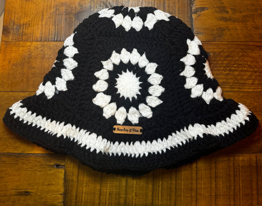 Spot Crochet Bucket Hat