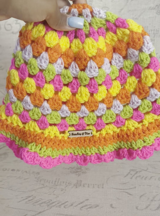Hi-C Crochet Bucket Hat