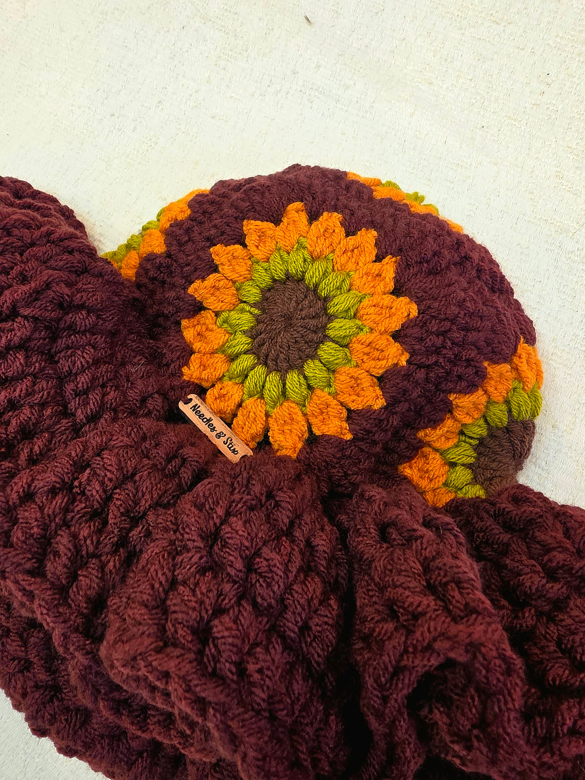 Plumberry Big Ruffle Hat