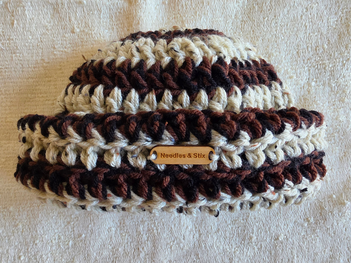 Pebble Crochet Shortie Beanie