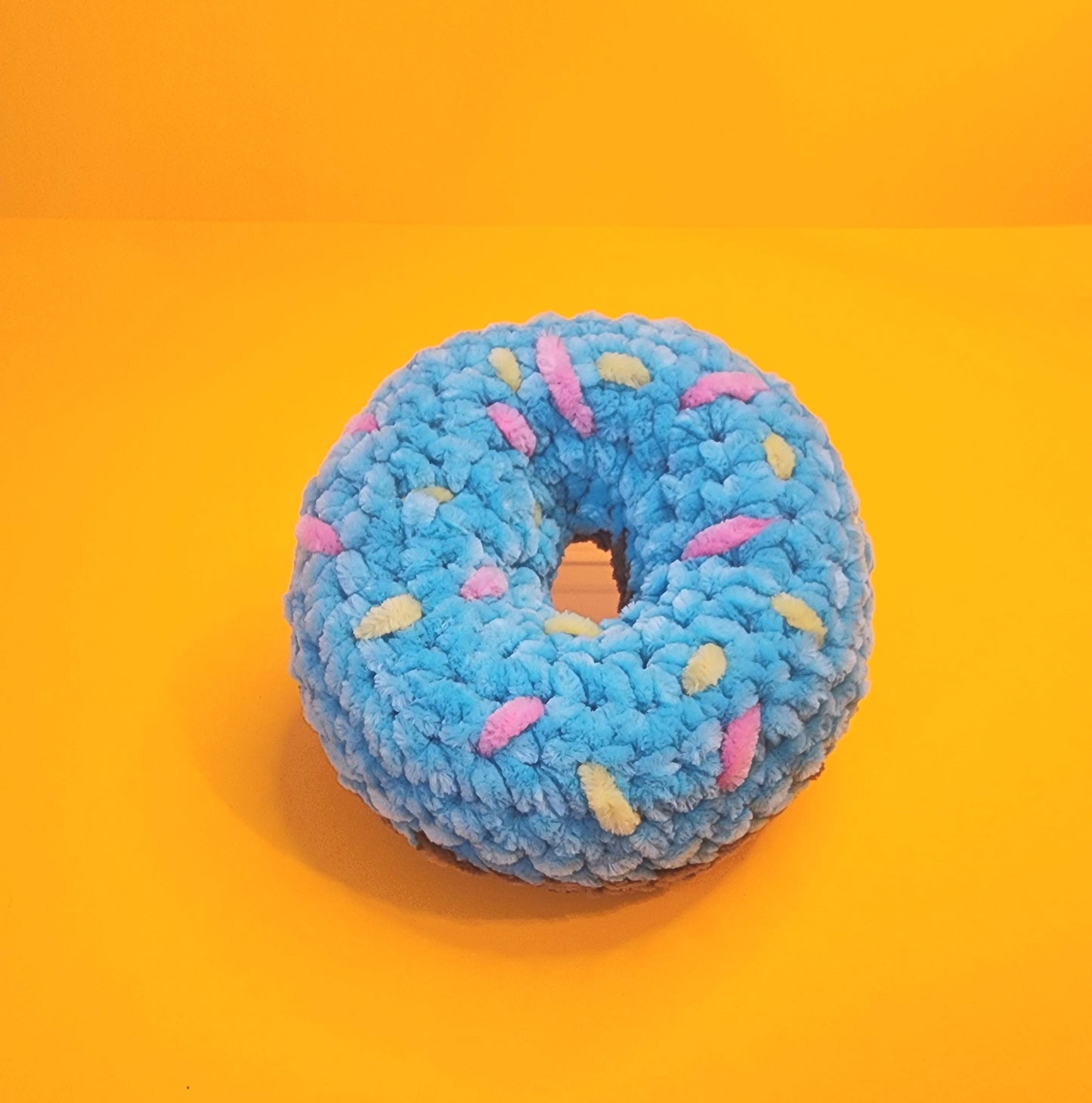 Berry Blue Crochet Doughnut