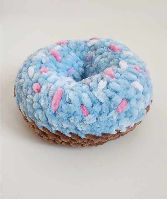 Blueberry Sprinkle Crochet Donut