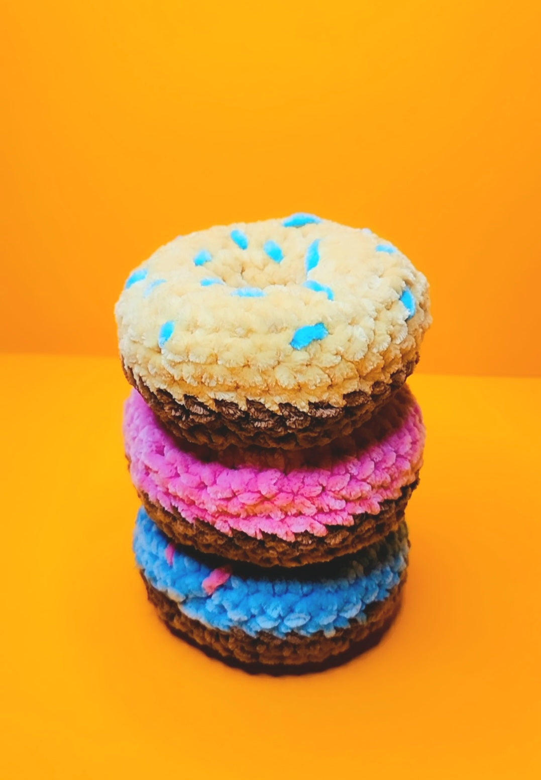 Berry Blue Crochet Doughnut