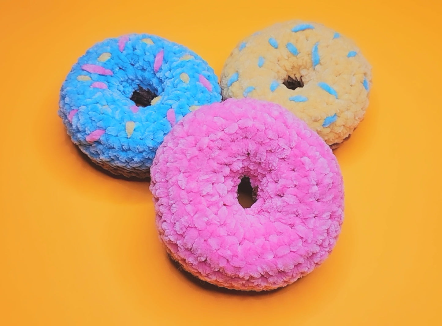 Crochet Donut Plush Set